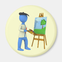 Artista e armação imãs