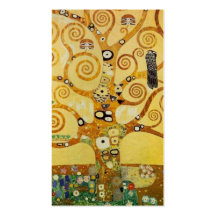 Árvore de Klimt de vida Cartão De Visita