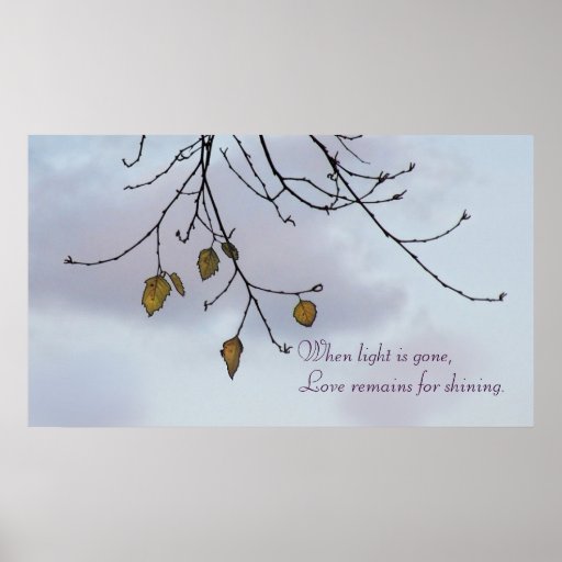 Árvore do inverno e poster inspirado do céu