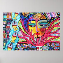 Árvore do sangue do poster da deusa da vida