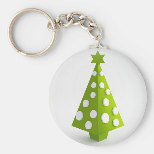 Árvore verde do Natal Chaveiro