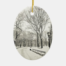 Árvores do inverno cobertas na neve ornamentos para arvore de natal