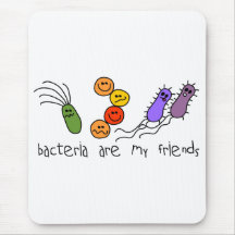 As bactérias são meus amigos mouse pads