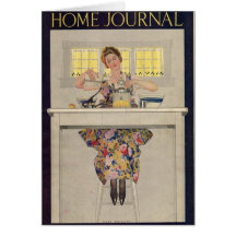 As senhoras dirigem o jornal 1920 cartao