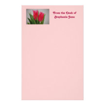 As tulipas cor-de-rosa personalizaram artigos de p