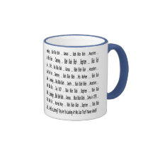 Ascendência blá - caneca blá