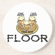 Assoalho de três cervejas porta copo
