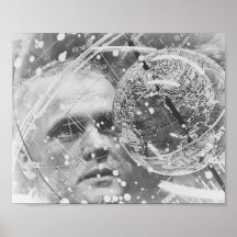 Astronauta John Glenn que treina para a amizade 7 Impressão