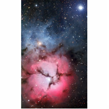 Astronomia de espaço Trifid da nebulosa Fotoesculturas