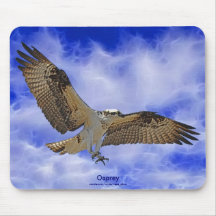 Aterragem do Osprey & arte selvagens Mousepad das 