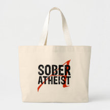 Ateu sóbrio bolsas de lona