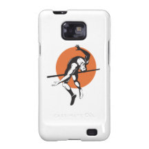 Atleta de atletismo que salta o salto alto capa para galaxy s2