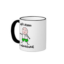 Átomos rachados! caneca