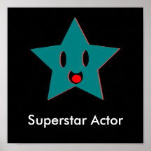 Ator da estrela mundial poster