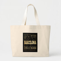 Atrações e lugares famosos de Barcelona, espanha Bolsa De Lona