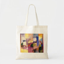 August Macke - aguarela 1914 de Kairouan (iii) Bolsas De Lona