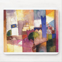August Macke - aguarela 1914 de Kairouan (iii) Mouse Pad