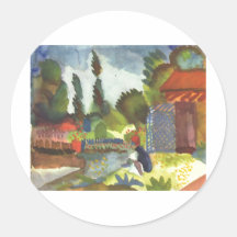August Macke - pata de Islândia com árabe de assen Adesivos