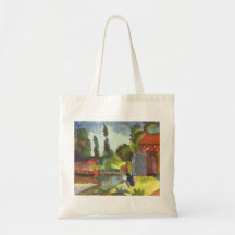 August Macke - pata de Islândia com árabe de assen Bolsa De Lona