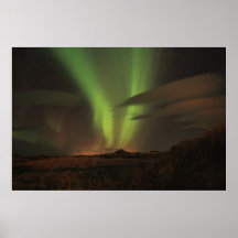 Aurora Borealis sobre Islândia Posters