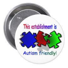 Autismo amigável pins