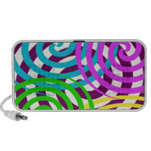 Auto-falante colorido do doodle caixinhas de som para mp3