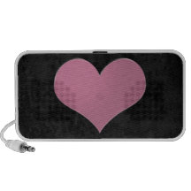 Auto-falante cor-de-rosa do coração caixinha de som para iPhone