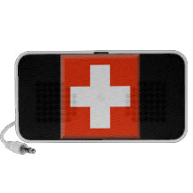 Auto-falante da bandeira da suiça caixinhas de som para mp3