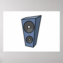 Auto-falante da música pôsteres
