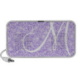 Auto-falante do Doodle - disco roxo do brilho do m Caixinha De Som Para Mp3