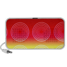Auto-falante retro vermelho do Doodle Caixinha De Som Portátil