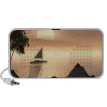 Auto-falante tropical caixinha de som para notebook