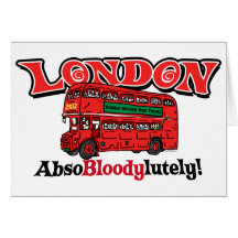 Autocarro de dois andares de Londres por estúdios  Cartoes
