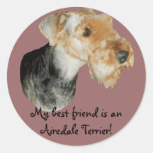 Autocolante “Airedale Terrier! 01 Adesivo