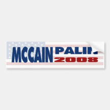 Autocolante no vidro traseiro 2008 de McCain Palin Adesivos