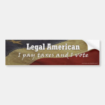 Autocolante no vidro traseiro americano legal adesivo