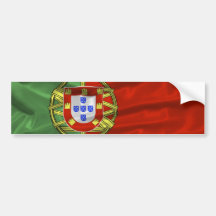 Autocolante no vidro traseiro da bandeira de Portu Adesivos
