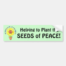 Autocolante no vidro traseiro da paz da planta adesivos