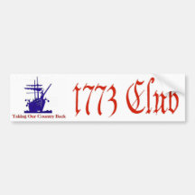 Autocolante no vidro traseiro de 1773 clubes adesivos