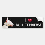 Autocolante no vidro traseiro de bull terrier adesivos