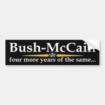 Autocolante no vidro traseiro de Bush-McCain Adesivo