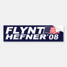 Autocolante no vidro traseiro de Flynt Hefner 08 Adesivos