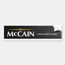 Autocolante no vidro traseiro de JOHN MCCAIN Adesivos