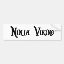 Autocolante no vidro traseiro de Ninja Viking Adesivos