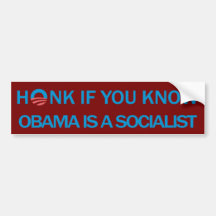 Autocolante no vidro traseiro de Obama do Honk ant Adesivos