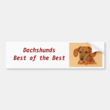 Autocolante no vidro traseiro do Dachshund Adesivo