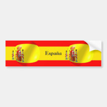 Autocolante no vidro traseiro espanhol da bandeira adesivo