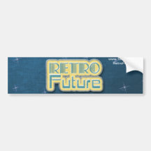 Autocolante no vidro traseiro futuro retro do gráf adesivo