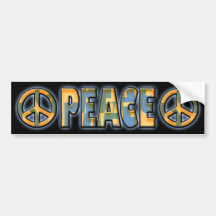 AUTOCOLANTE NO VIDRO TRASEIRO RETRO DA PAZ ADESIVOS