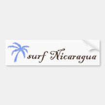 autocolante no vidro traseiro - surf Nicarágua Adesivo